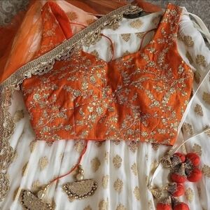 Orange Lehenga